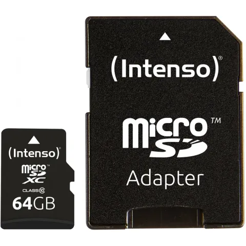CARD 64GB Intenso - 3413490 - 64GB microSD