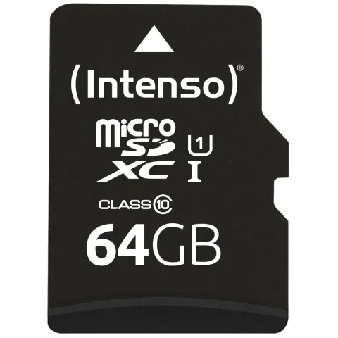 CARD 64GB Intenso Micro - 3424490 - 64GB microSD UHS-I
