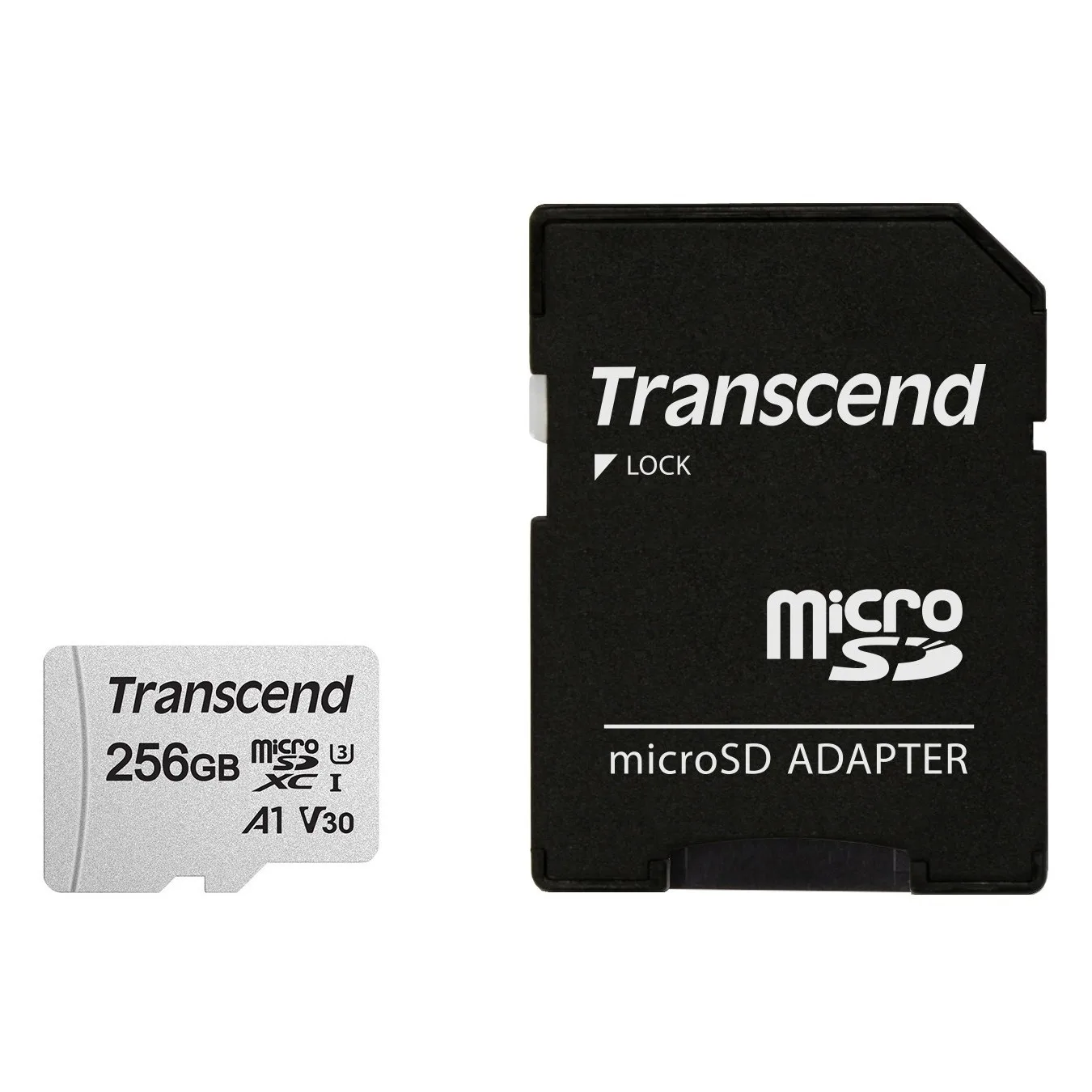 CARD microSD Card 256GB Transcend SDXC USD300S-A w Adapter - USD300S-A - microSD 256GB