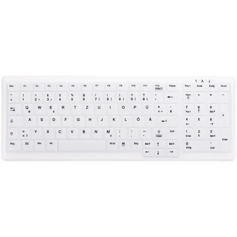 CHERRY Active Key MTA AK-C7000 - Wireless 2.4 GHz Scissor Keyboard - German QWERTZ, Medical-grade White