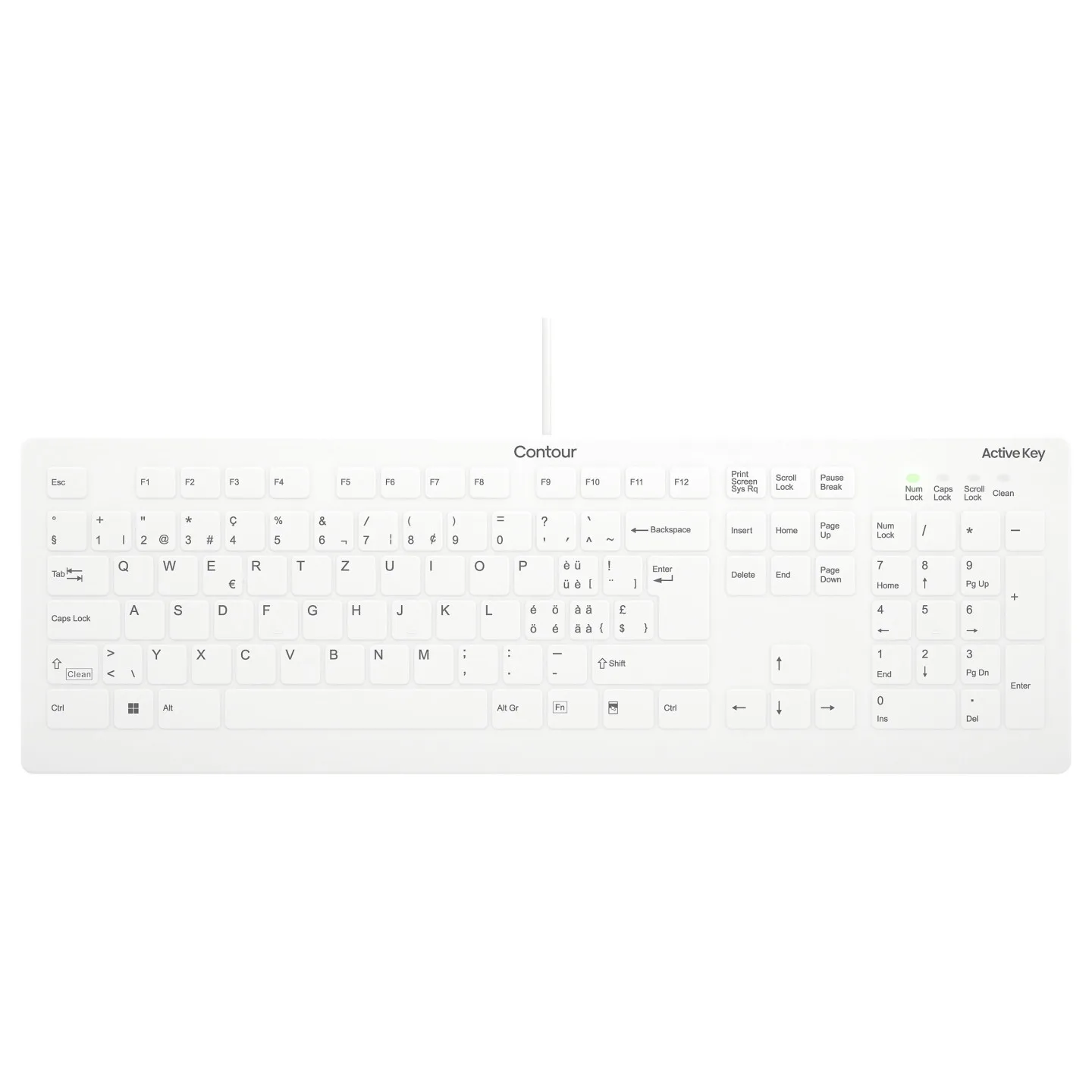 CHERRY ACTIVE KEY MTA AK-C8112 Corded DE-Layout weiß