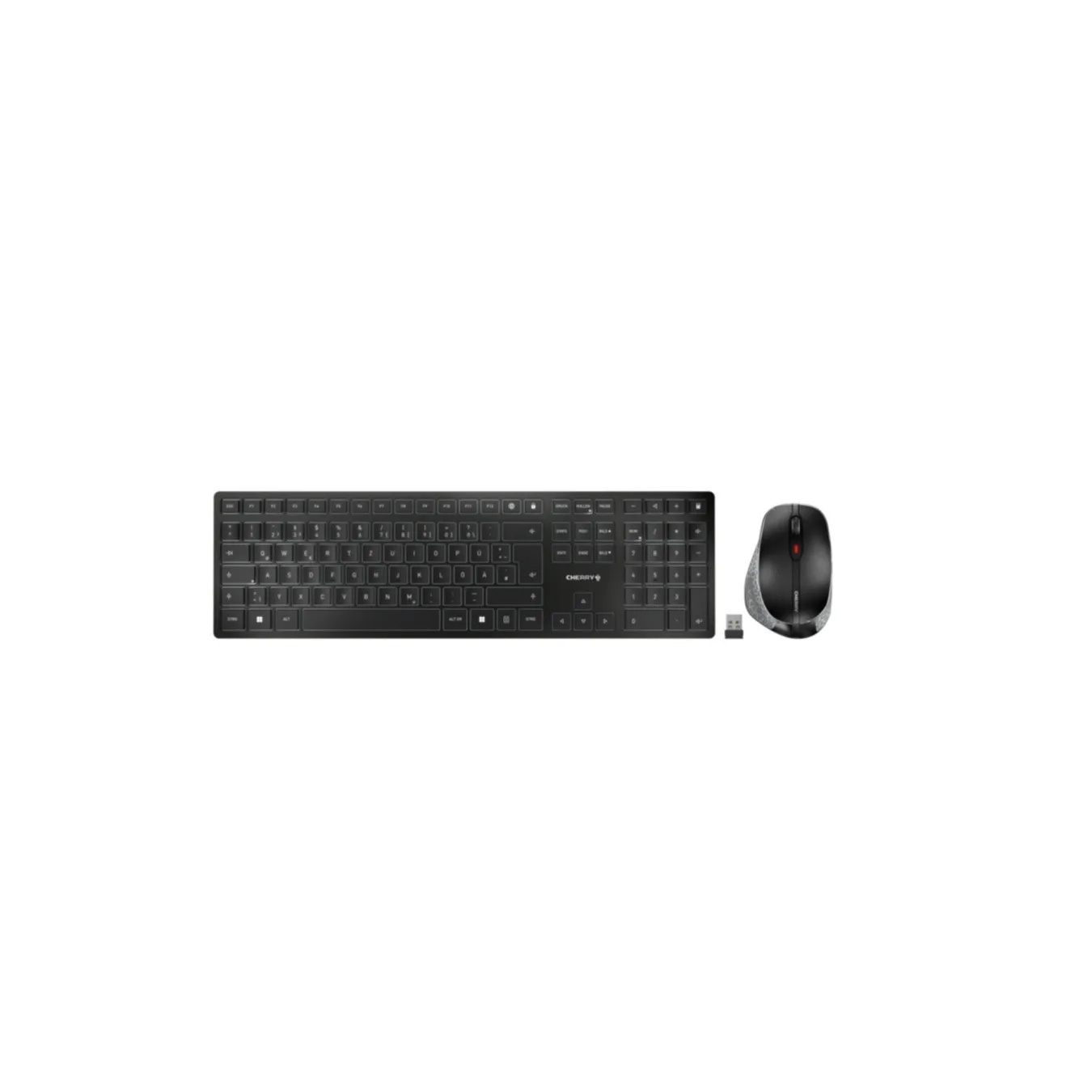 Cherry DW9500 Slim Wireless Keyboard & Mouse Combo - JD-9500DE-2 - Black/Grey