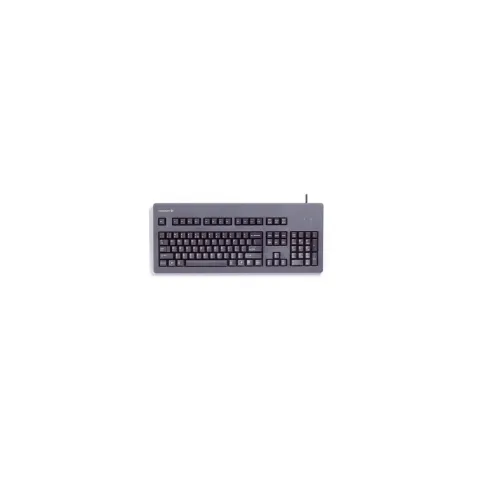 CHERRY G80-3000 LSCDE-2 - Full-Size Wired USB+PS/2 Keyboard, Black, 105 Keys