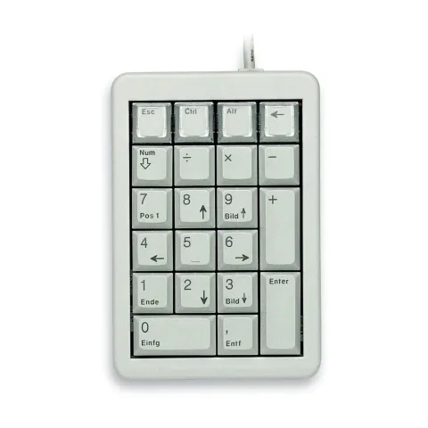 CHERRY G84-4700 LUCDE-2 - Wired USB Numeric Keypad for Laptop/PC - Grey