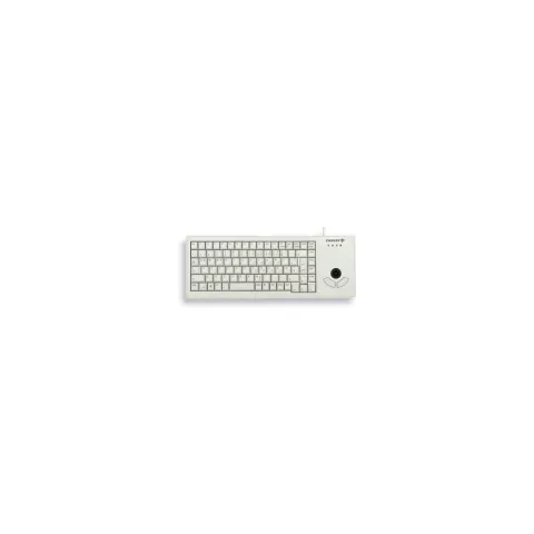 Cherry G84-5400LUMDE-0 Trackball Keyboard - Wired USB, Full-size (100%), QWERTZ German Layout, Grey