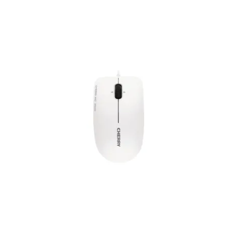 Cherry MC2000 Wired Mouse - JM-0600-0 - Ambidextrous, 1600 DPI, USB-A, Grey/White