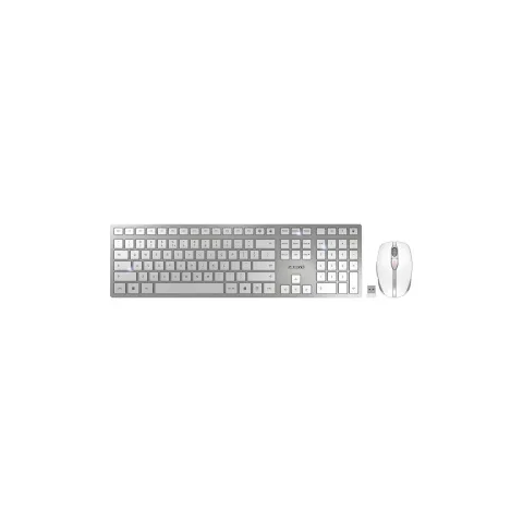 CHERRY TAS Desktop-Set - DW 9100 - Wireless EU-Layout, Silver