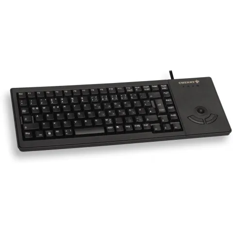 CHERRY XS Trackball Keyboard - G84-5400LUMDE-2 - Full-size (100%), Wired USB, QWERTZ German, Black