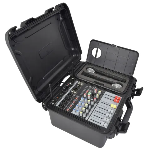 Citronic FLITE-600 Portable Amplified Mixer - 170.600UK - Portable Amplified Mixer 600W with 2xUHF Mics & DSP