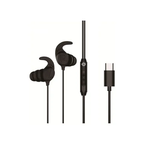 CONCEPTRONIC Headset In-Ear USB-C Mikro Ergono. + 1.20m sw