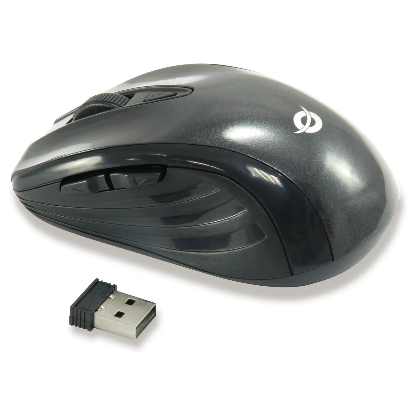 CONCEPTRONIC Optical Wireless 6-Tasten Travel USB Maus sw