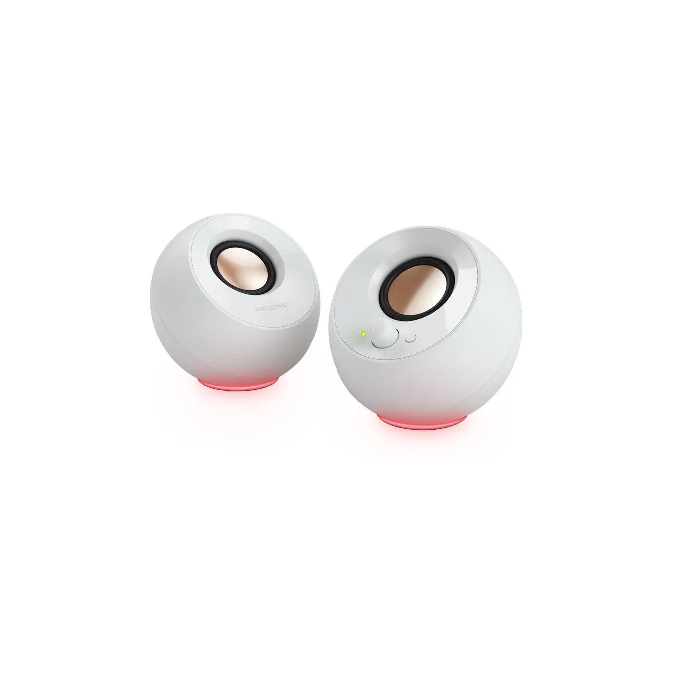 Creative Pebble SE RGB Stereo - Pebble SE RGB - White, RGB lighting