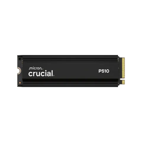 Crucial P510 Gen5 - CT2000P510SSD5 - 2TB M.2 2280 NVMe PCIe Gen5 x4 SSD with Heatsink, Black
