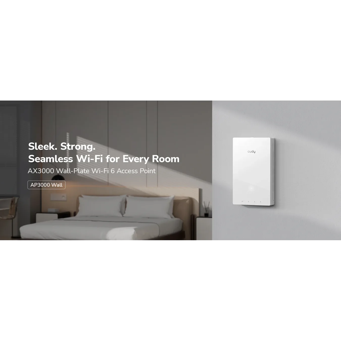 Cudy Access Point Wall-Plate - AX3000 - Dual Band Wi-Fi 6 AP3000