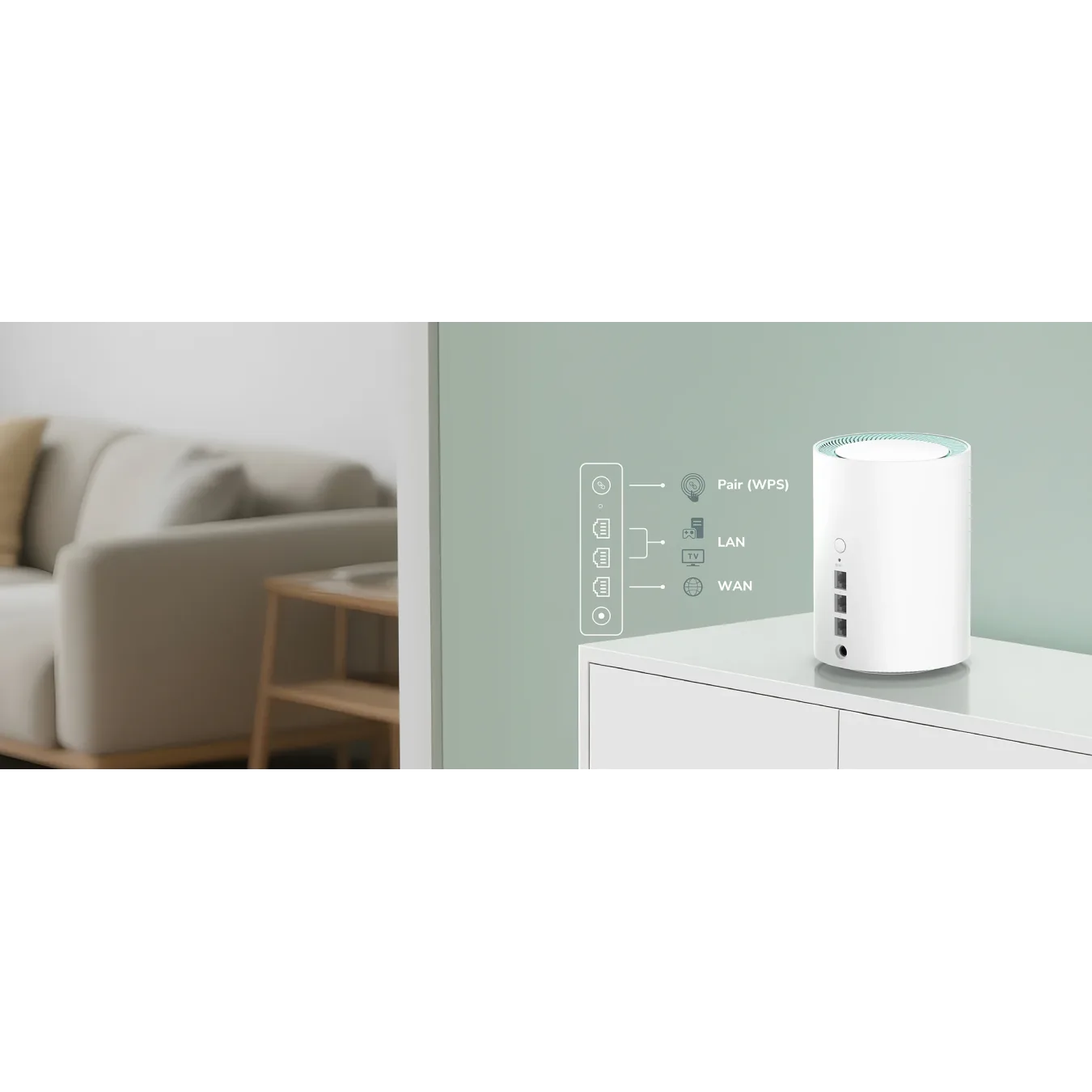 Cudy M1500 1.0 AX1500 Dual-Band Gigabit Mesh Wi-Fi 6 System 2-Pack