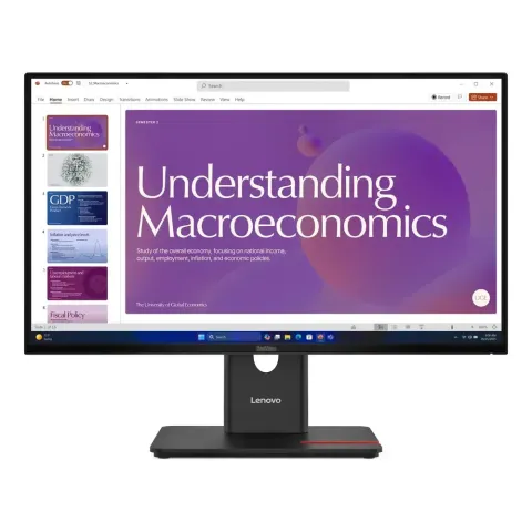 Lenovo ThinkVision T24D‑40 23.8‑inch Full HD IPS Monitor - 120 Hz, USB‑C 100 W - 64B9GAR1UZ