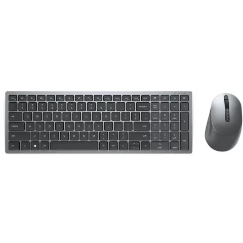 Dell Pro Plus Compact Keyboard & Mouse - KM7120W - German QWERTZ, Grey Titanium, Wireless