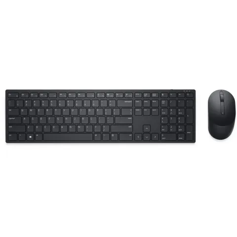 Dell Pro Wireless Keyboard & Mouse - KM5221W - Full-size 2.4GHz RF, US International QWERTY, Black