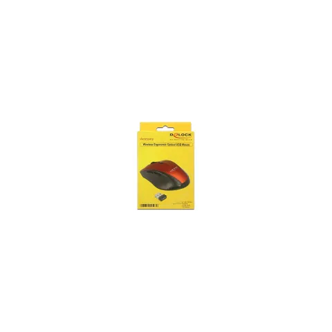DELOCK Maus Ergonomische optische 5-Tasten Maus 2.4 G
