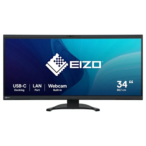 EIZO 86.7cm (34.1') EV3450XC-BK 21:9 4K 2xHDMI+DP+USB-C Curv