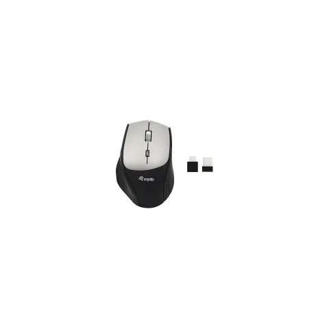 Equip Optische Maus kabellos USB-Komfort USB-C A R+L schwarz