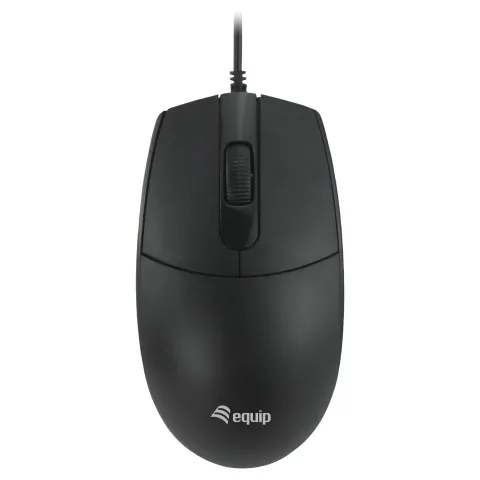 Equip Optische Maus USB-A Silent Rechts-Linkshänder 1.5m sw