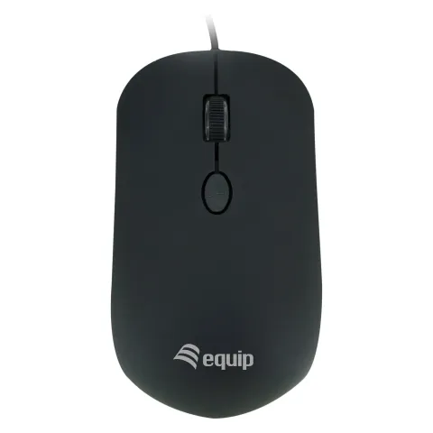 Equip Optische Maus USB Komfort Rechts-Linkshänder 1.8m sw