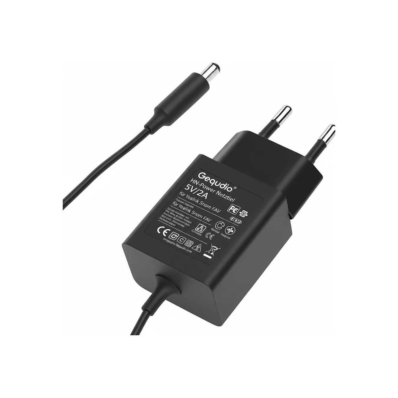 Gequdio HN-Power Netzteil 5V 2A kompat. für Yealink Snom FAV