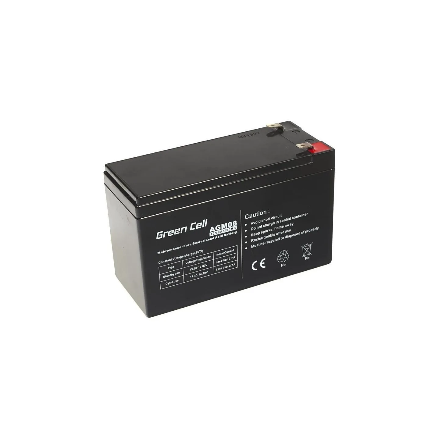 Green Cell Ersatzbatterie AGM06 12V 9Ah