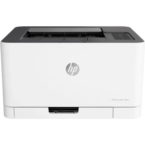 HP Color Laser 150nw - 150nw - A4 Color Laser Printer with Wi-Fi, Ethernet, USB 2.0, 64MB RAM, 400MHz, White