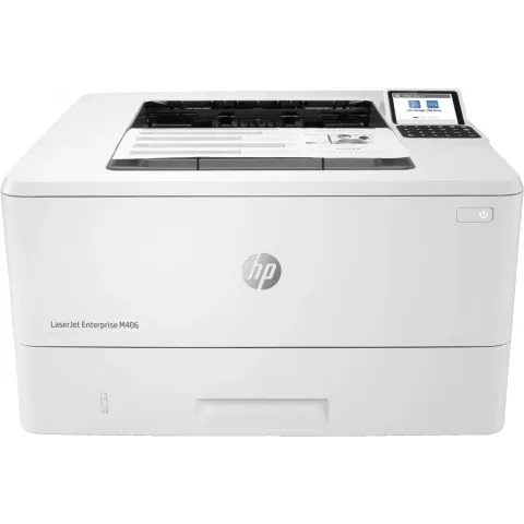 HP LaserJet Enterprise M406dn - Mono Laser Printer - White, Duplex, A4, 38 ppm, Ethernet