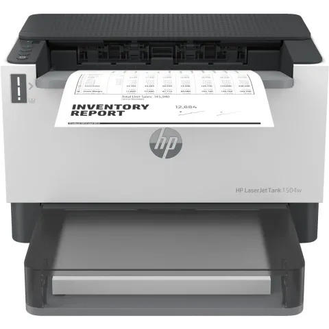 HP LaserJet Tank 1504w - Mono Laser Printer - Black and White, Wi-Fi, Ethernet, USB, 64 MB RAM, 500 MHz, Manual Duplex