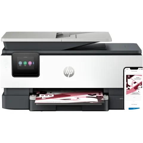 HP OfficeJet Pro 8122e - All-in-One Color Inkjet Printer (3-in-1) - Wi-Fi, ADF, Duplex, 512MB, 1200MHz, Grey