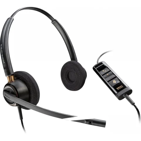 HP Poly EncorePro Headset - 525-M - Over-ear, Binaural, USB-A & USB-C, Teams Compatible