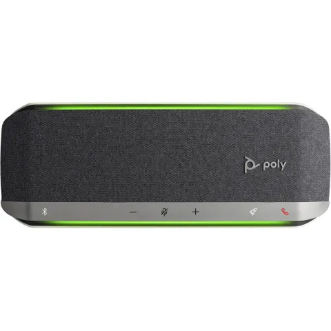 HP Poly Sync 40+ - Bluetooth 5.1 Conference Speakerphone - USB-A & USB-C, Black/Silver, IP64, 30h Battery