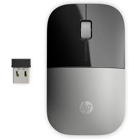 HP Wireless Mouse Z3700 - Z3700 - Wireless, Silver, Compact & Portable
