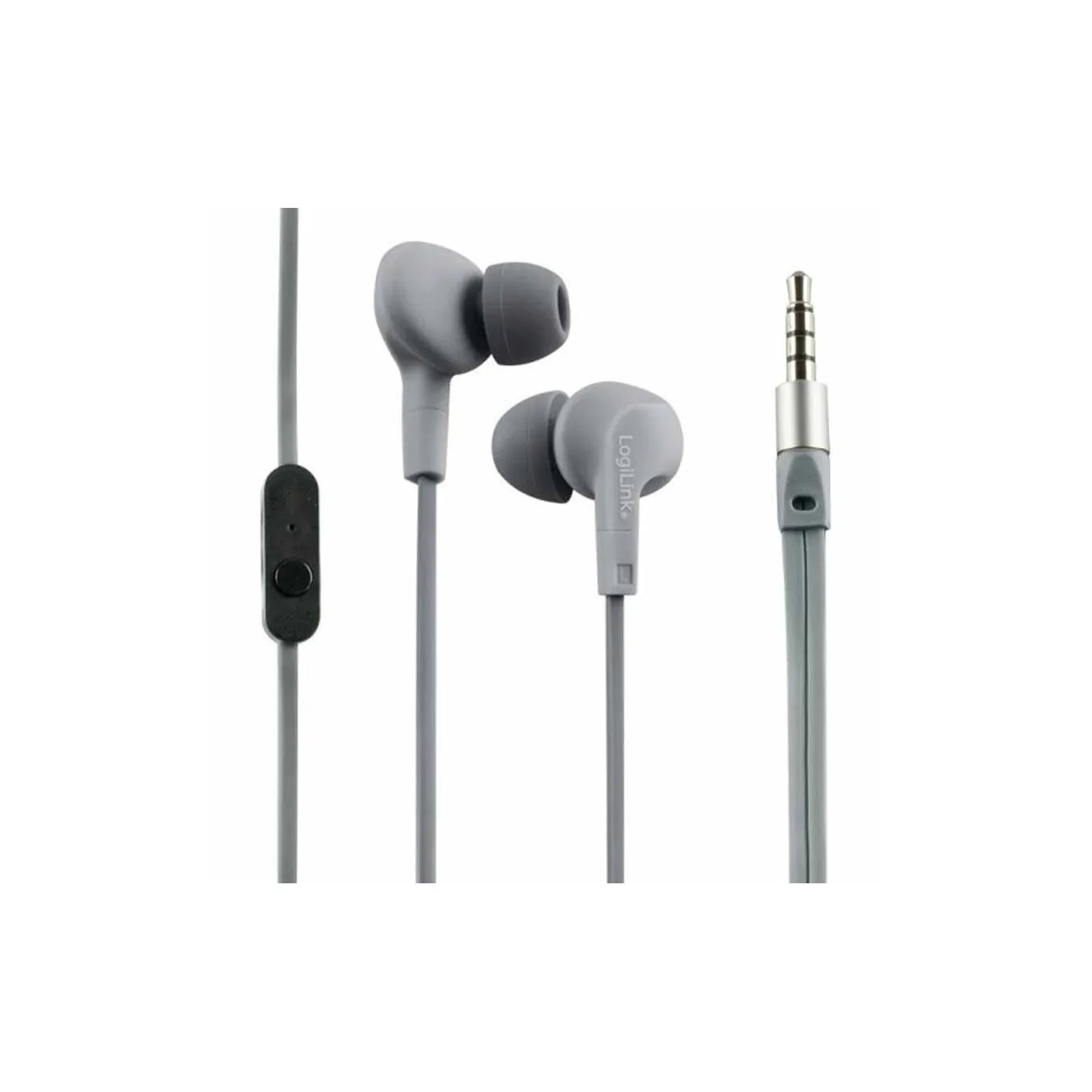 HS0041 STEREO IN-EAR HEADSET, WARER RESISTANT (IPX6), GREY LOGILINK