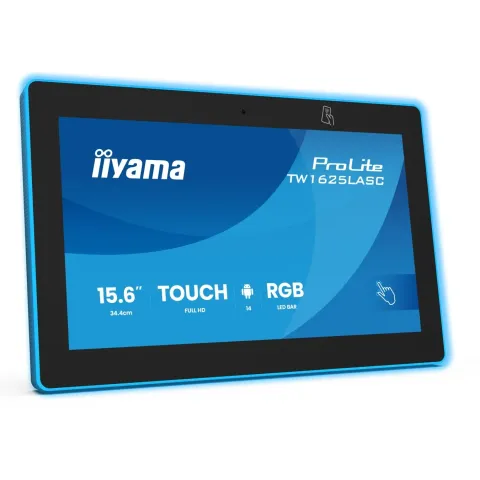IIYAMA 34.4cm (15.6') 16:9 M-Touch IPS - TW1625LASC-B3PNR - 34.4cm (15.6'), 16:9, M-Touch IPS