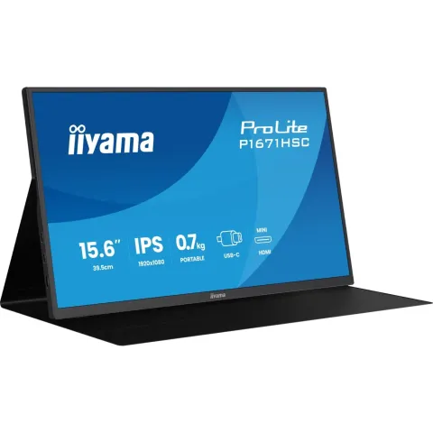 IIYAMA 39.5cm (15.6') - P1671HSC-B1 - 16:9 mHDMI+2xUSB-C IPS