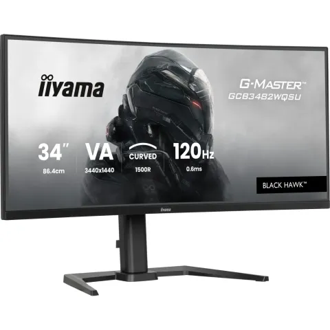 iiyama G-Master 34-inch Ultrawide TFT - GCB3482WQSU - Black 21:9, UWQHD