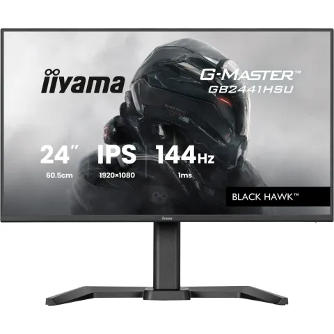 iiyama G-Master - GB2441HSU-B1 - 60.5 cm (23.8") (1920x1080) 16:9 FHD IPS 1 ms 144 Hz HDMI DisplayPort VESA Black