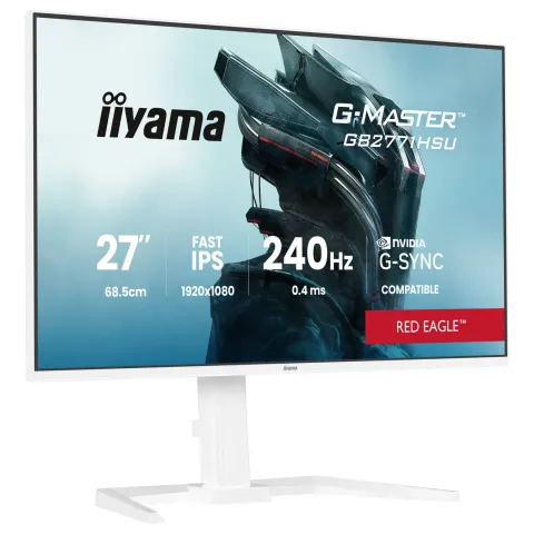iiyama G-MASTER Red EagleTM GB2771HSU-W1 Gaming-Monitor 68.6 cm (27') weiß