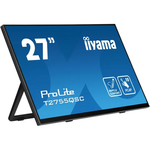 iiyama ProLite T2755QSC-B1 - 27 inch QHD (2560x1440) IPS PCAP 10pt Touch, MPP Stylus, Black