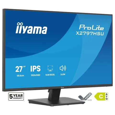 iiyama ProLite X2797HSU-B1 27" Full HD IPS 120Hz 4ms HDMI DP USB Hub VESA Black