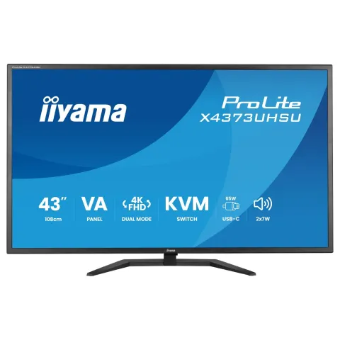 iiyama ProLite X4373UHSU-B2 Monitor 108 cm (43') mattschwarz