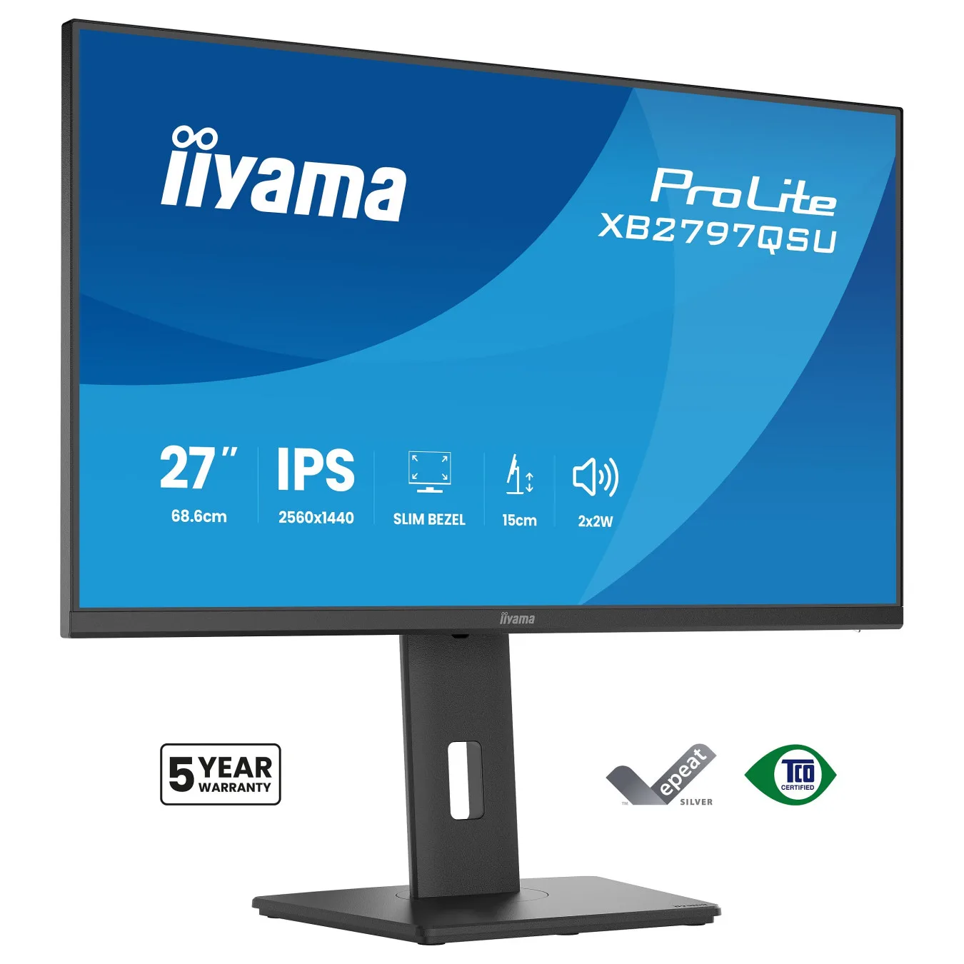 iiyama ProLite XB2797QSU-B1 Monitor 68.6 cm (27') mattschwarz