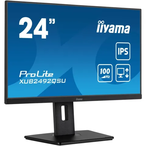 iiyama ProLite XUB2492QSU-B1 - 23.8" 2560x1440 IPS 0.5ms 100Hz HDMI/DP Black