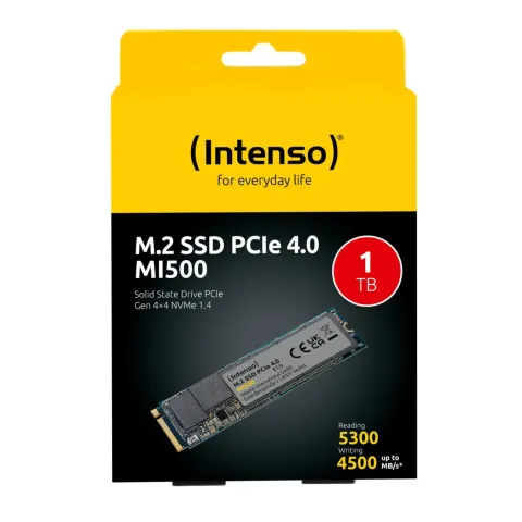 Intenso MI500 1TB M.2 NVMe SSD - PCIe 4.0 x4 5300 MB/s - 3836460