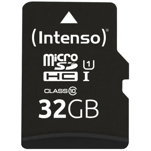 Intenso Premium microSDHC 32GB - UHS-I U1 Class 10, up to 90 MB/s - SD Adapter Included