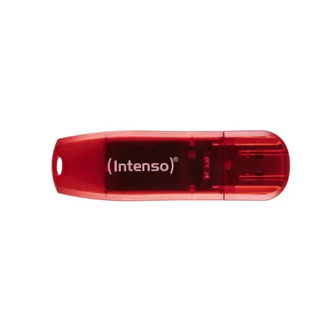 Intenso Rainbow Line USB Stick - 3502491 - 128GB, Red Transparent, USB 2.0